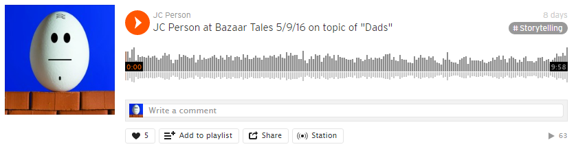 JC @ Bazaar Tales, 5 Sept 2016